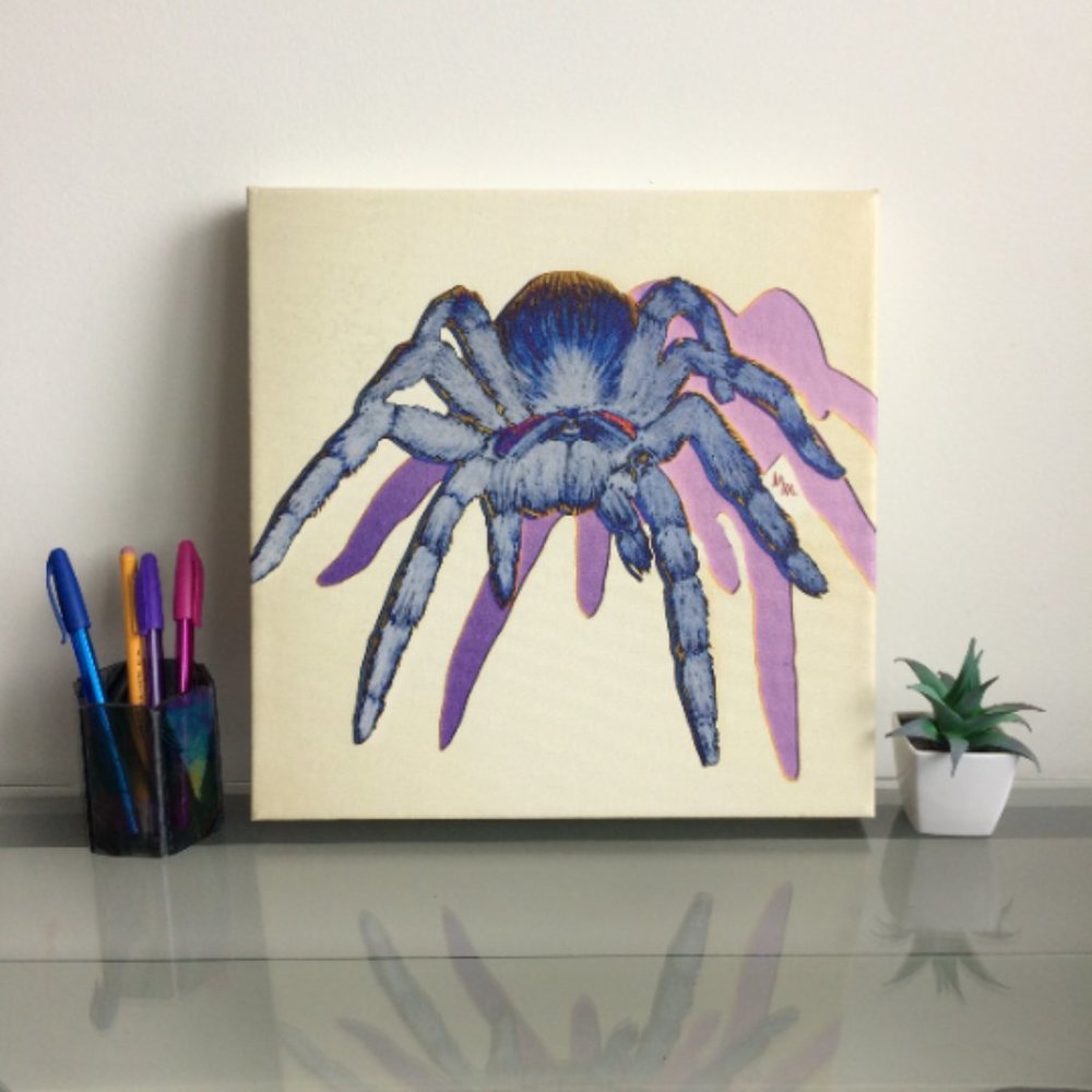 Tarantula - Original Wall Art print on 12 x 12 canvas